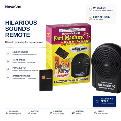 Remote control fart machine - remote,